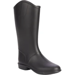 FOUGANZA Kids' Horse Riding Boots - 100 Black
