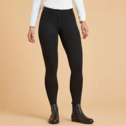 FOUGANZA Women's Horse Riding Jodhpurs 100 - Black