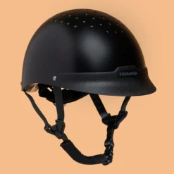 FOUGANZA Horse Riding Helmet - 100 Black