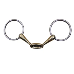 FOUGANZA 3-Piece Horseback Riding Eggbutt Snaffle For Horse Or Pony