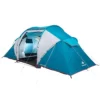 Quechua 4-Person Camping Tent - Arpenaz 4.2 Blue