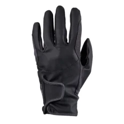FOUGANZA 500 Children's Horse Riding Gloves - Black/Grey
