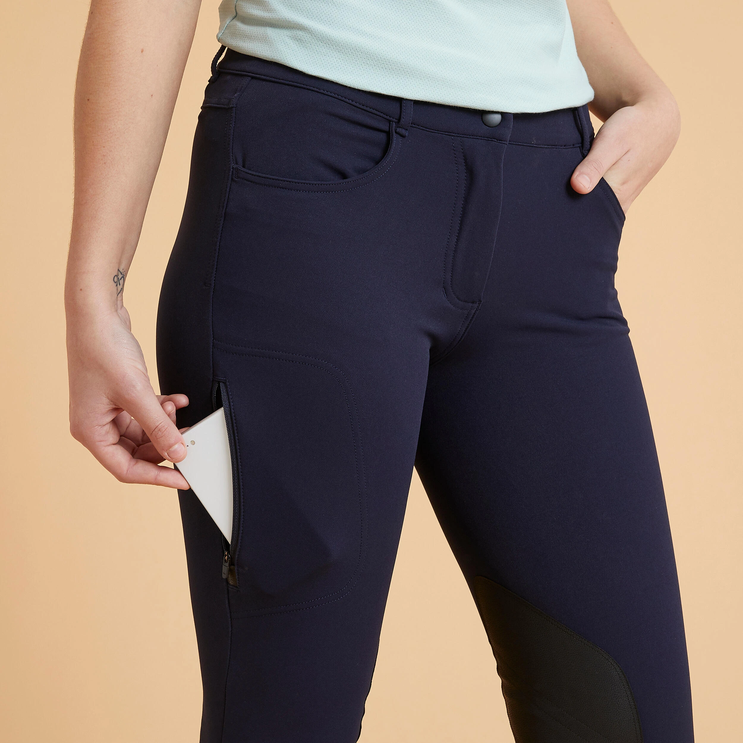 FOUGANZA 500 Horseback Riding Breeches- Women - Image 4
