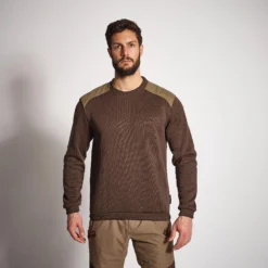 SOLOGNAC Men's Sweater - 500 Brown