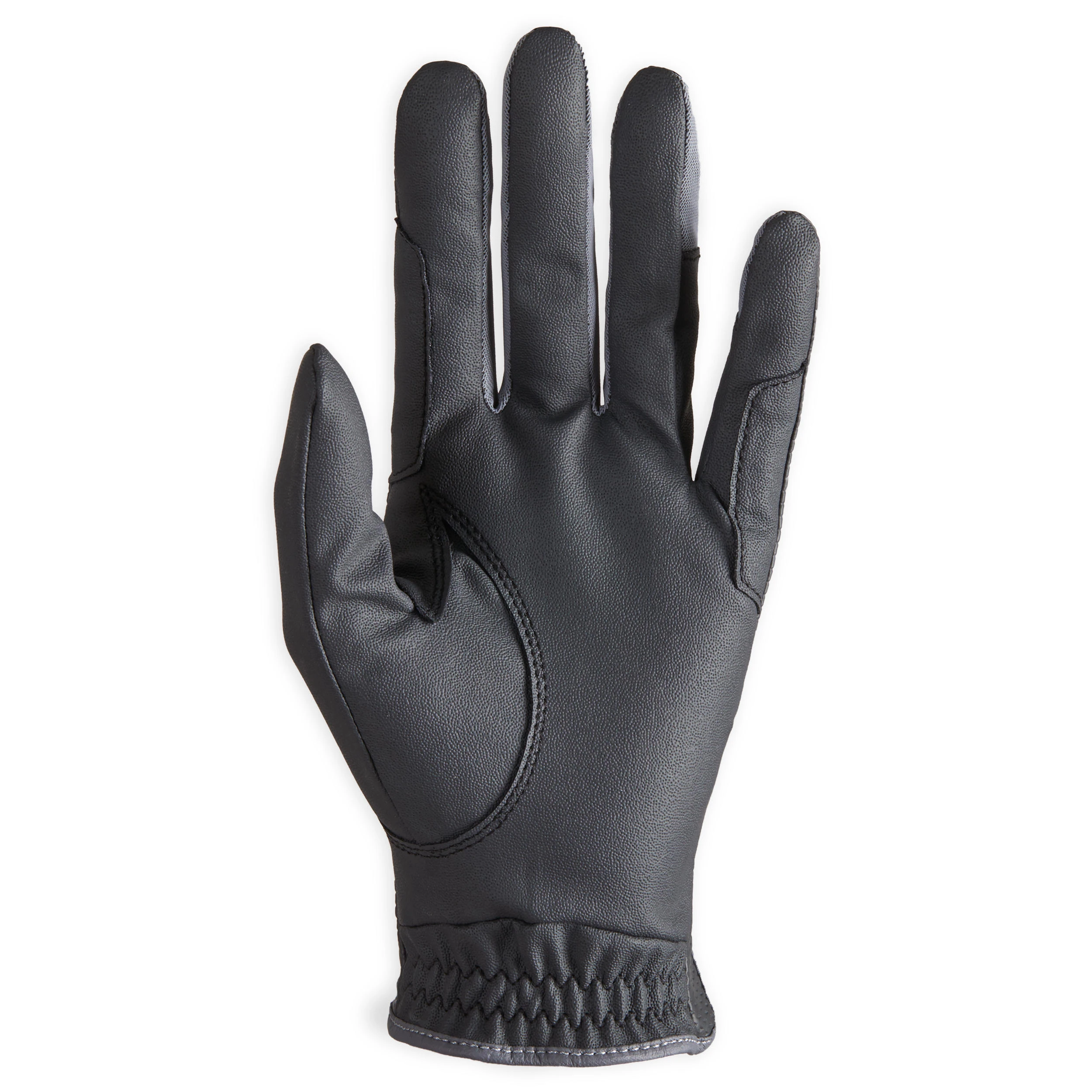 FOUGANZA 500 Women's Horseback Riding Gloves - Black - Image 2
