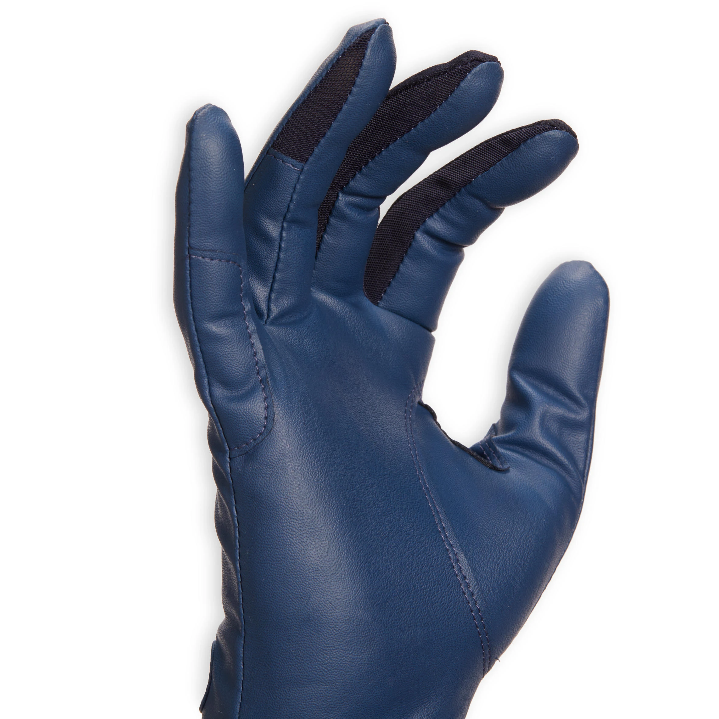 FOUGANZA 560 Women's Horseback Riding Gloves - Navy/Blue - Image 3