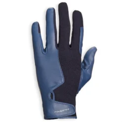 FOUGANZA 560 Women's Horseback Riding Gloves - Navy/Blue
