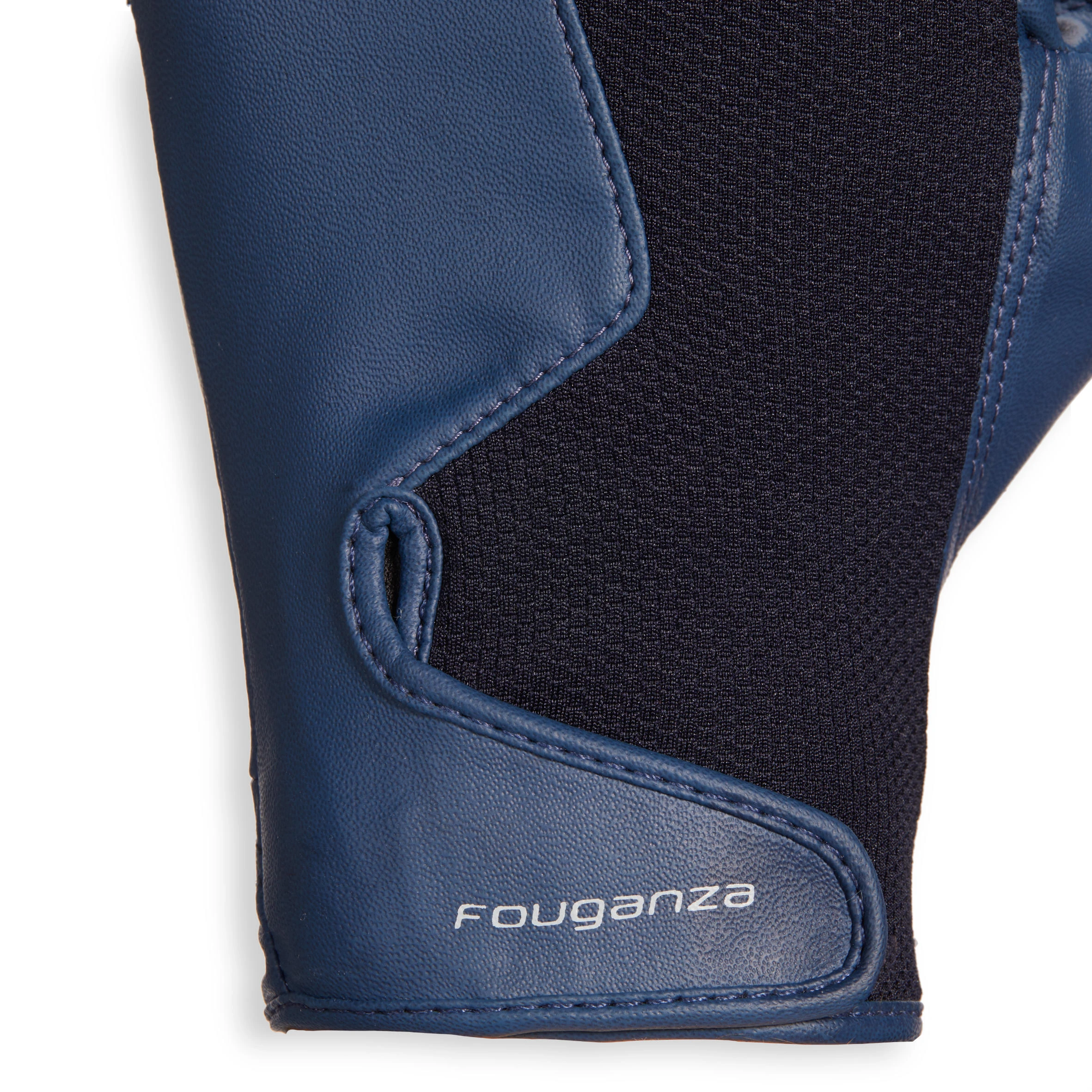 FOUGANZA 560 Women's Horseback Riding Gloves - Navy/Blue - Image 4