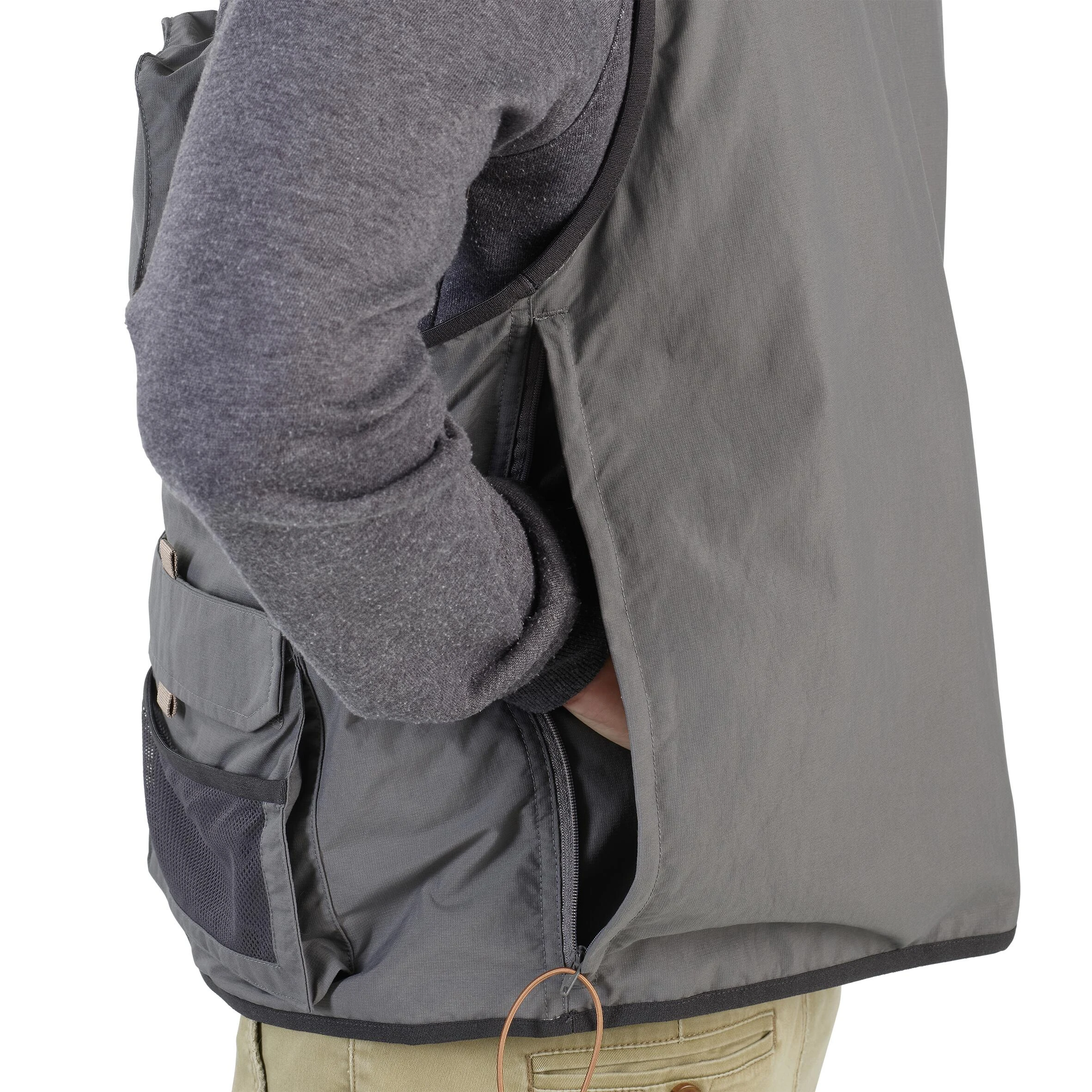 CAPERLAN Fishing Vest - 500 Grey - Image 7