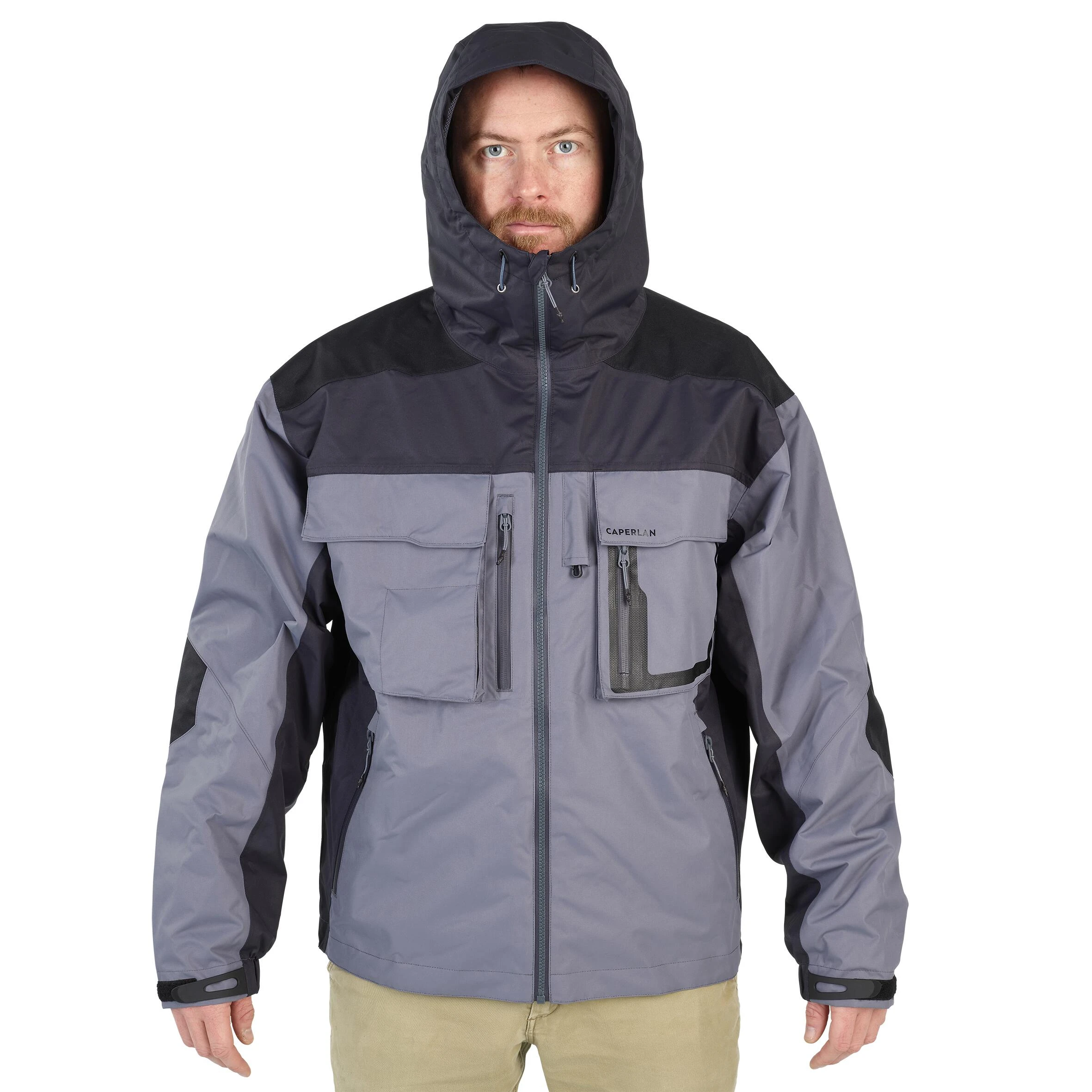 CAPERLAN Fishing Waterproof Jacket - 500 Grey - Image 2