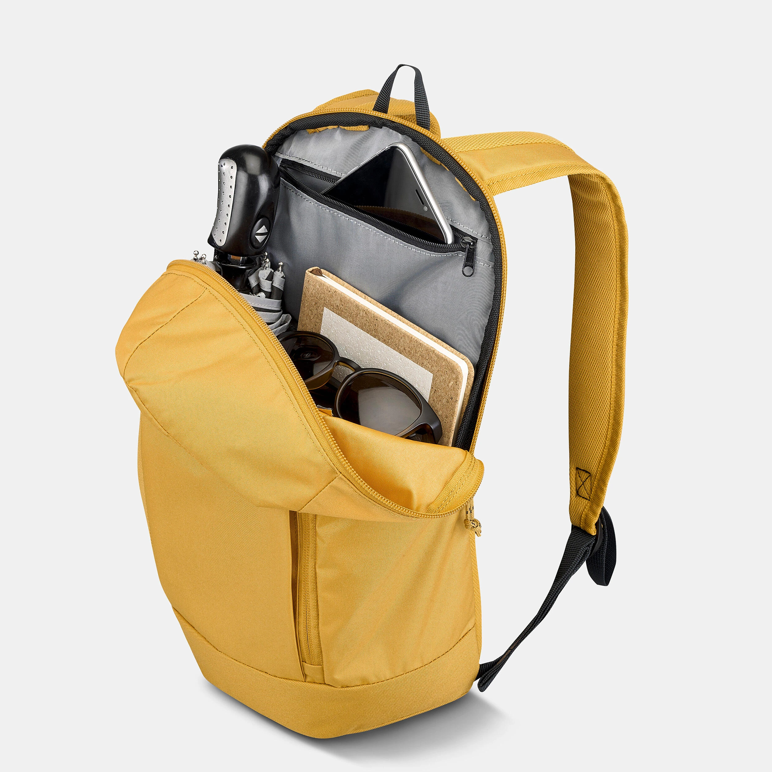 Quechua Hiking Backpack 10 L - NH 100 Yellow - Image 9