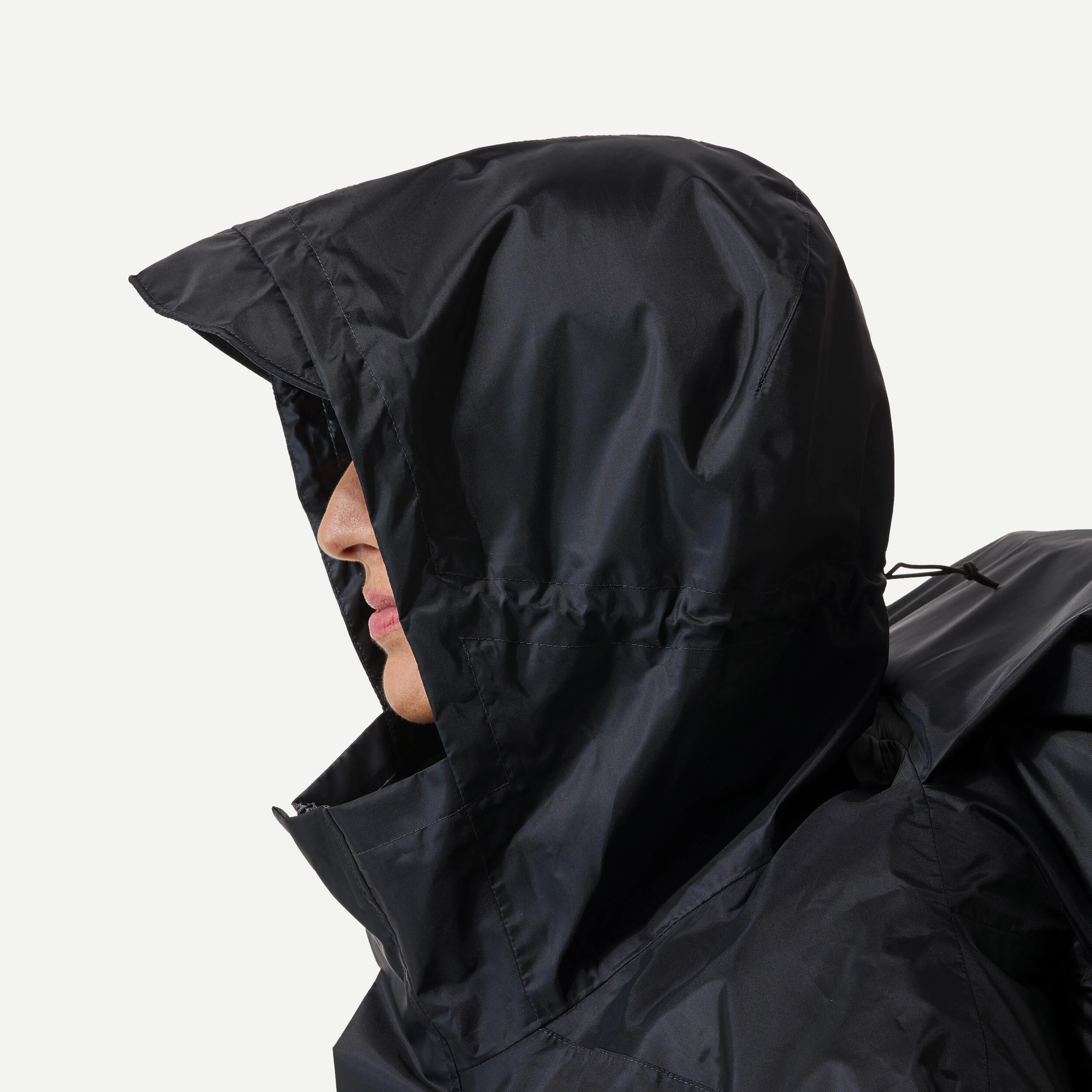 Forclaz Hiking Rain Poncho 60 L - MT 500 Black - Image 4
