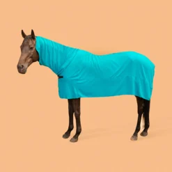 FOUGANZA Horse Riding Full Microfibre Drying Sheet - SS 23 Blue