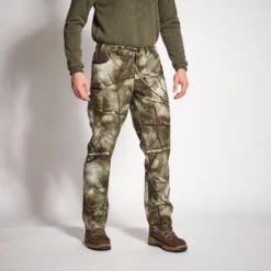 SOLOGNAC Hunting Pants Warm Silent - Treemetic 100 Camouflage