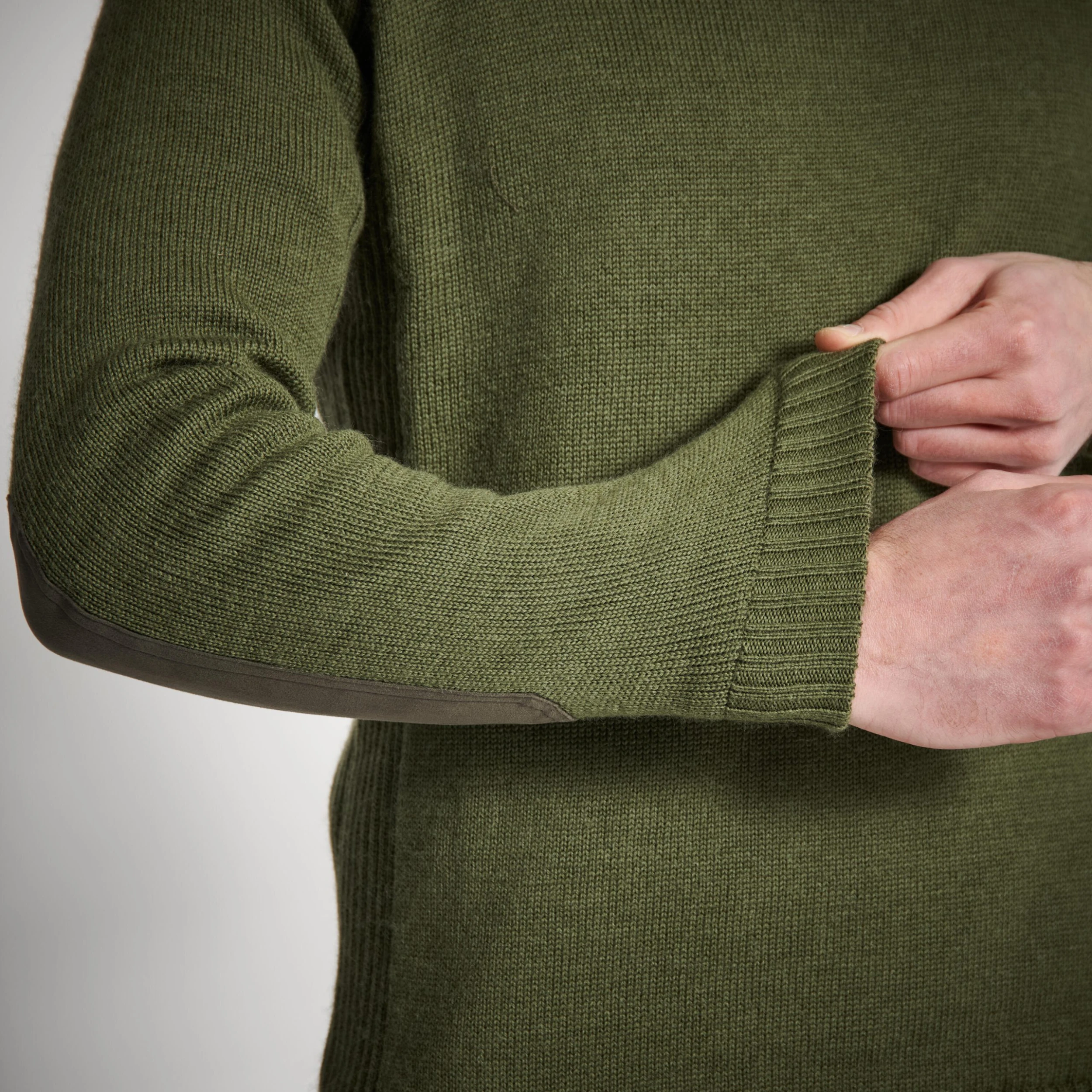 SOLOGNAC Men's Hunting Wool Windbreaker Sweater - 900 - Image 8