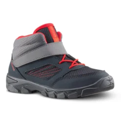 Quechua Kids' Hiking Boots - MH 100 Grey/Red