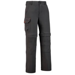 Quechua Kids’ Hiking Convertible Pants – MH 500 Black