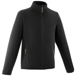 Quechua Kids’ Hiking Fleece Jacket - MH 150 Black
