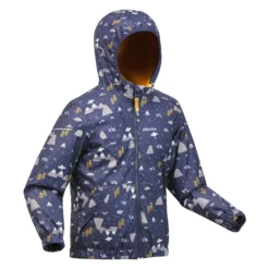 Quechua Kids’ Hiking Waterproof Jacket - SH 100 Blue