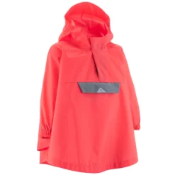 Quechua Kids’ Hiking Poncho - MH 100 Red