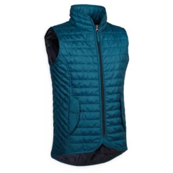 FOUGANZA Kids' Horse Riding Sleeveless Padded Vest - 100 Blue