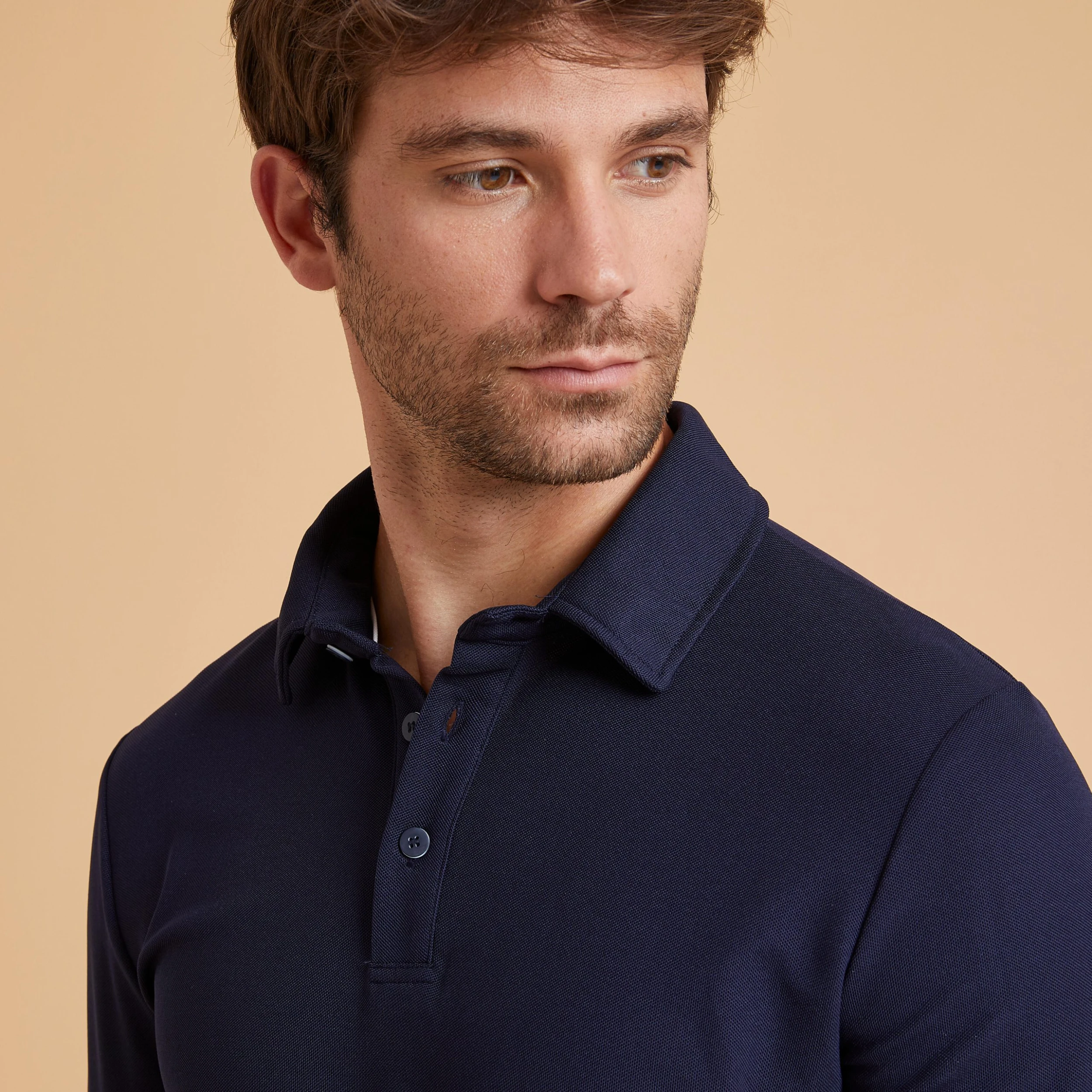 FOUGANZA Men's Horse Riding Polo Shirt – Blue - Image 3