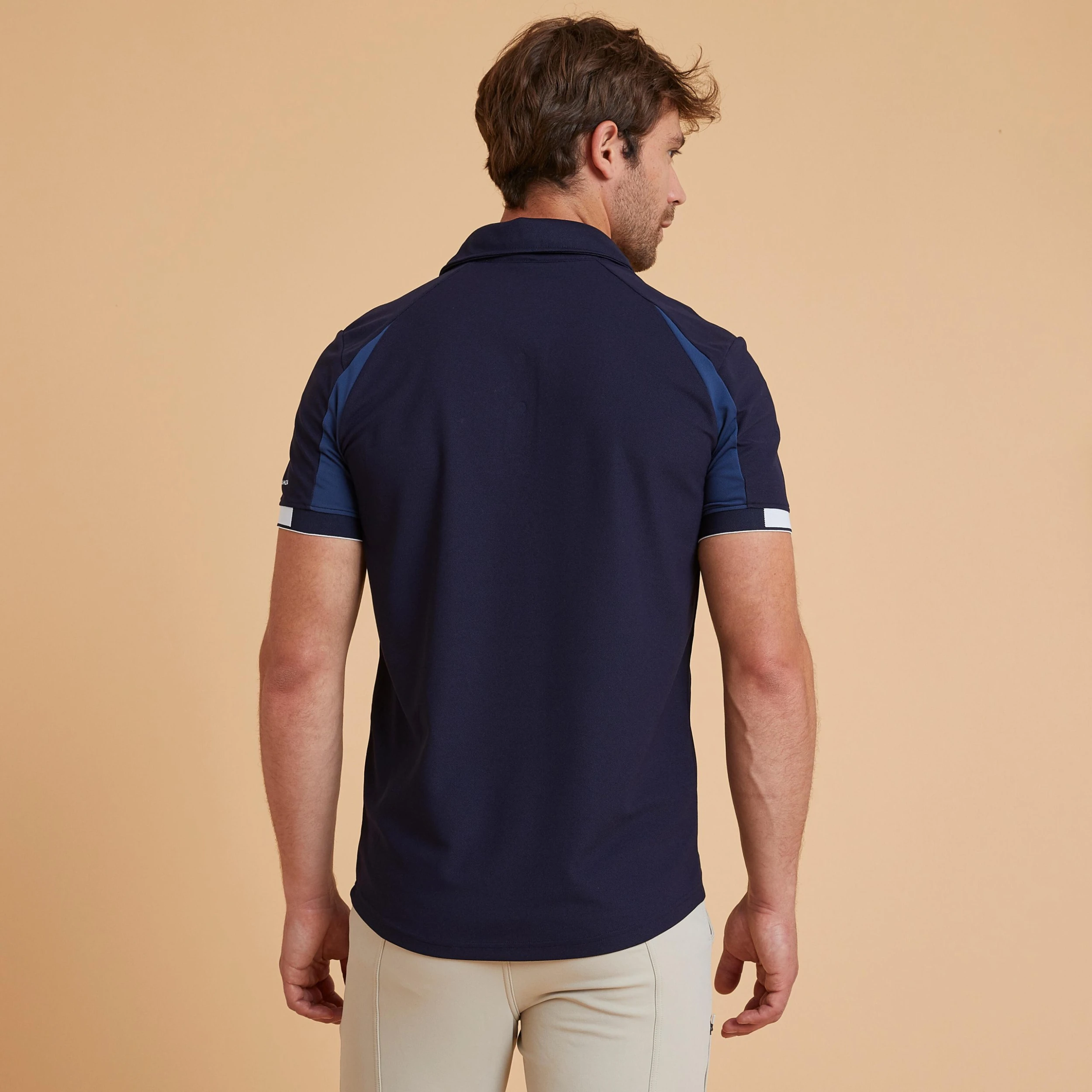 FOUGANZA Men's Horse Riding Polo Shirt – Blue - Image 6