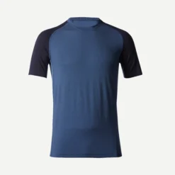 Forclaz Men’s Hiking Merino Wool T-Shirt - MT 500 Blue