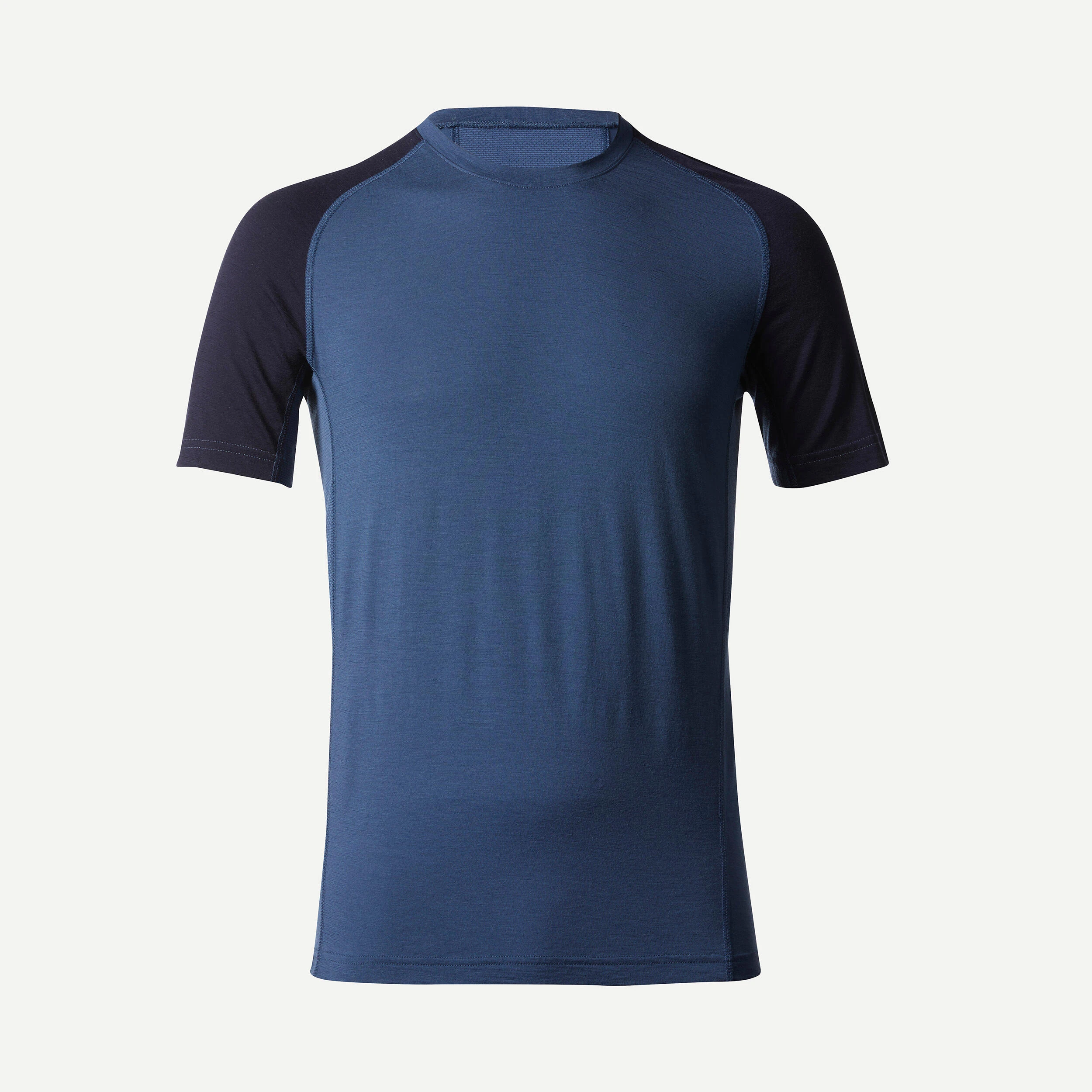 Forclaz Men’s Hiking Merino Wool T-Shirt - MT 500 Blue