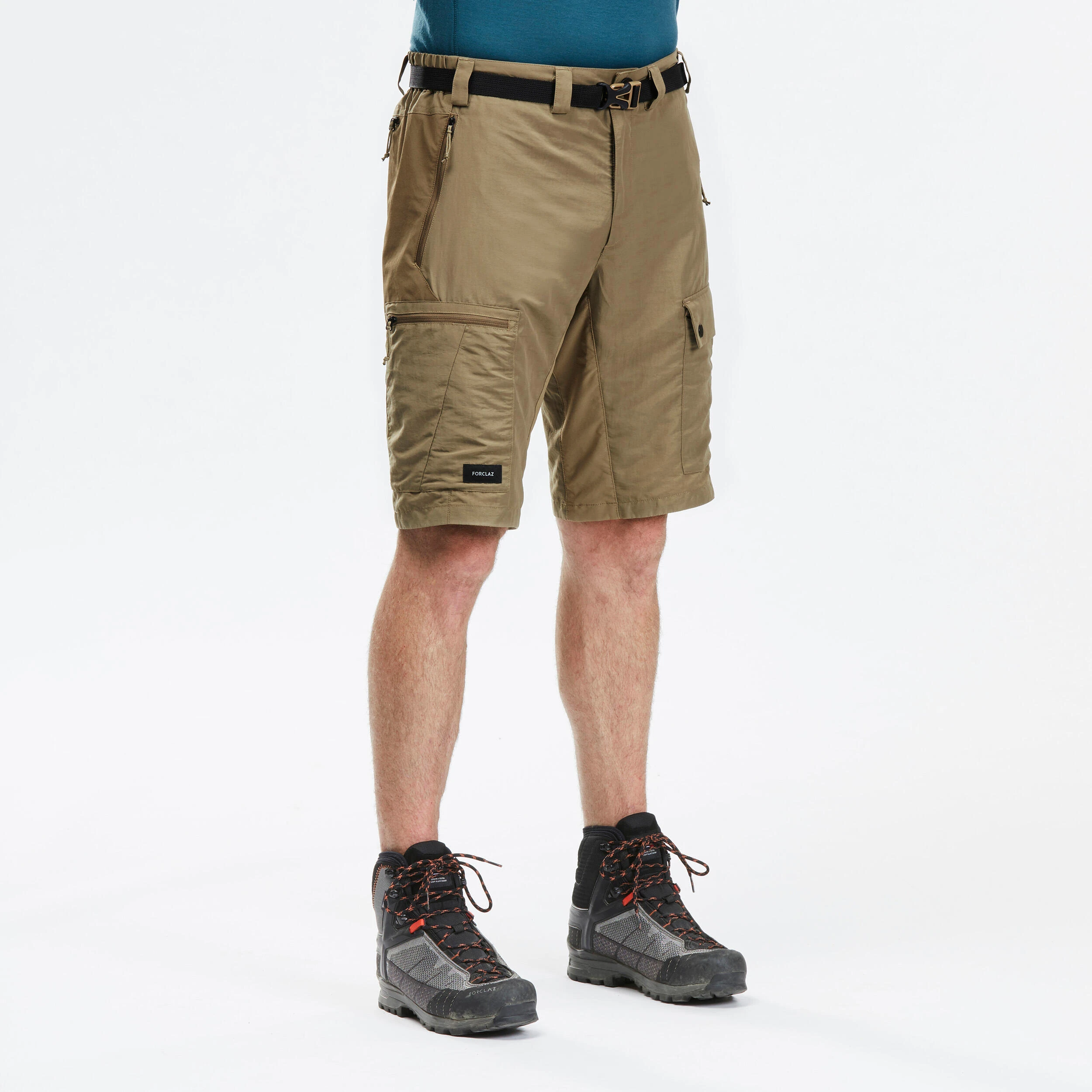Forclaz Men’s Hiking Shorts - MT 500 Brown - Image 2