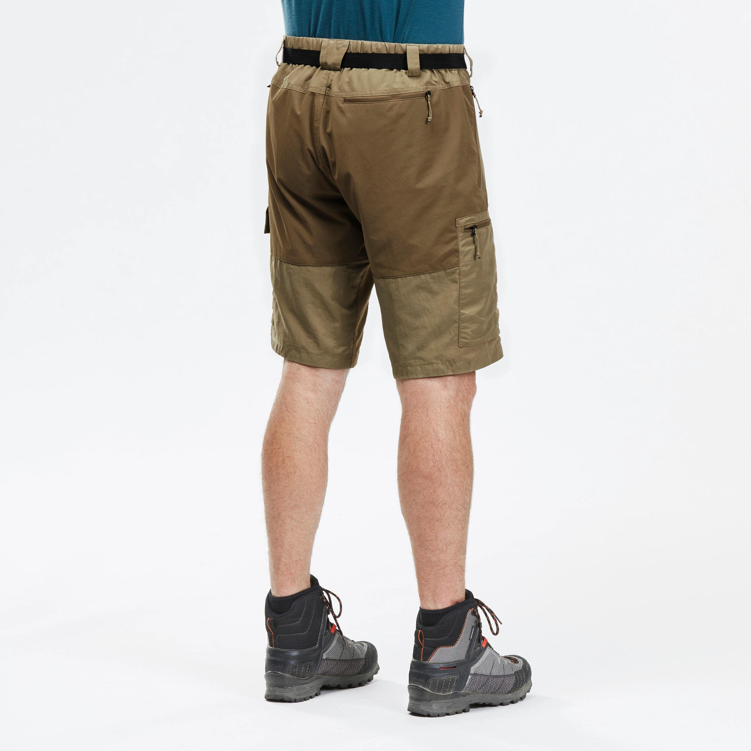 Forclaz Men’s Hiking Shorts - MT 500 Brown - Image 3