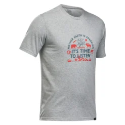 Quechua Men’s Hiking T-Shirt - NH 100 Grey