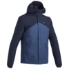 Quechua Men’s Hiking Waterproof Jacket - MH 150 Blue