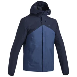 Quechua Men’s Hiking Waterproof Jacket - MH 150 Blue