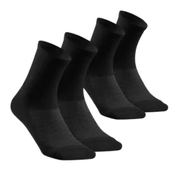 Quechua Hiking High Socks 2-Pack - 100 Black