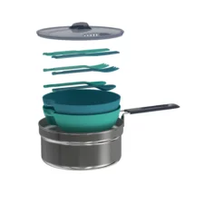 Quechua MH 100 Stainless Hiking Camp Cookset 2P