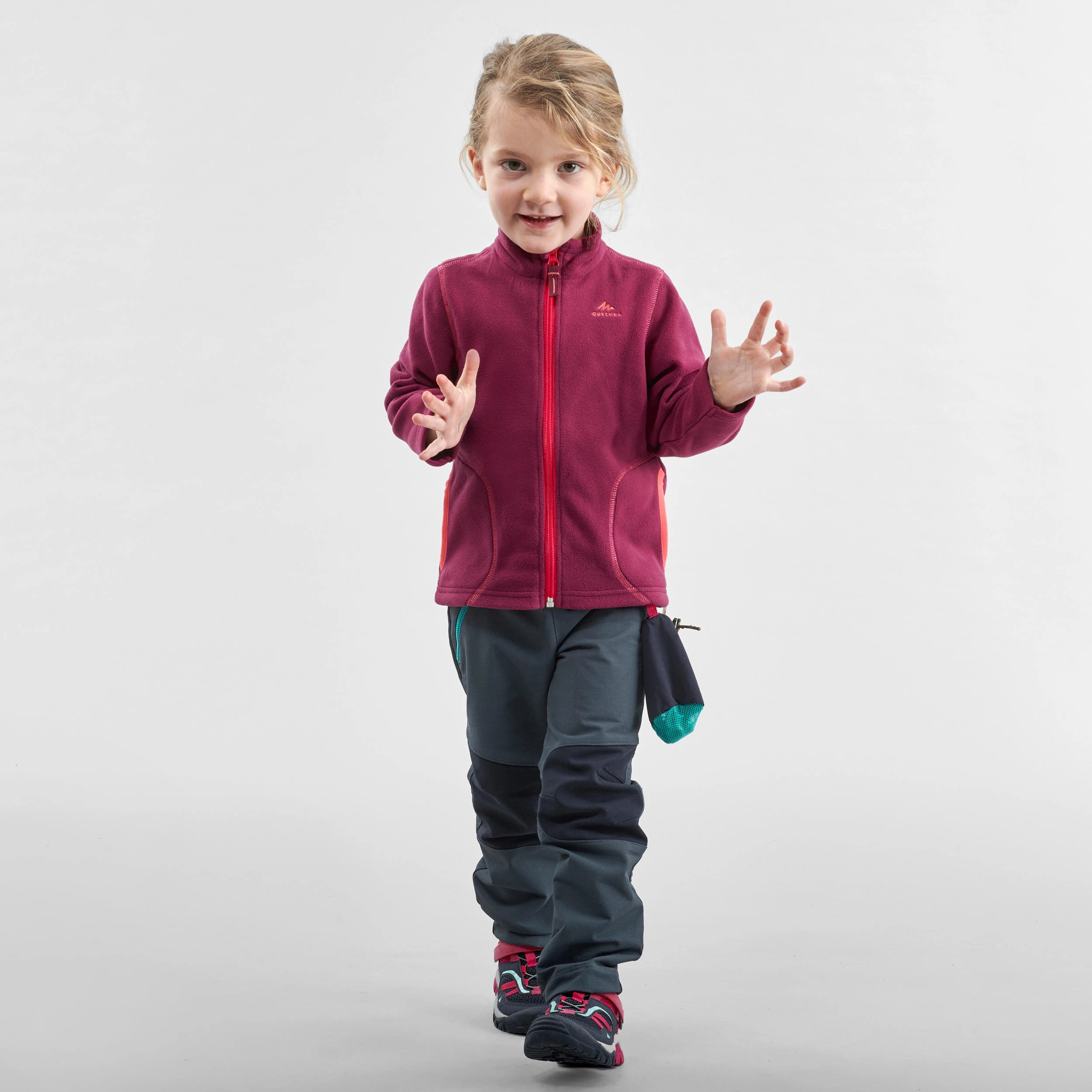 Quechua Kid’s Hiking Jacket - MH 150 Purple - Image 2