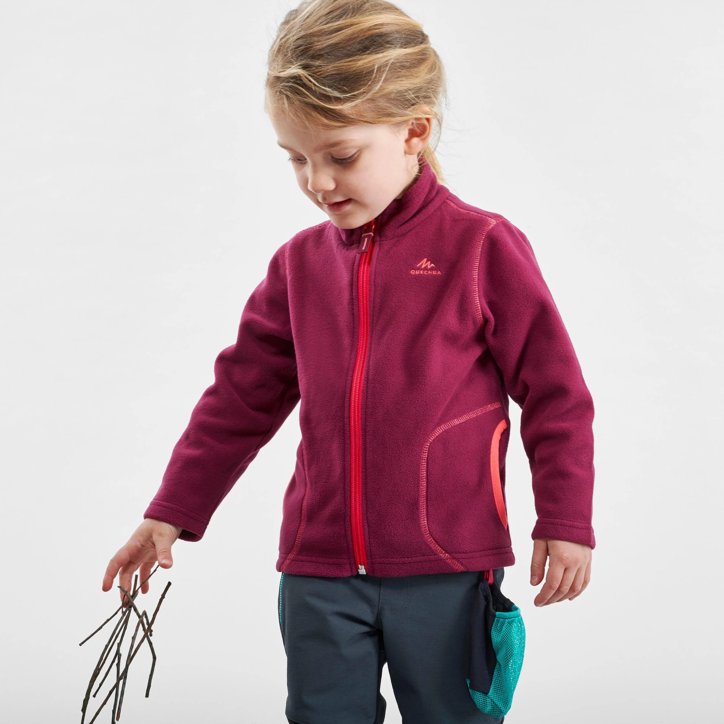 Quechua Kid’s Hiking Jacket - MH 150 Purple - Image 3