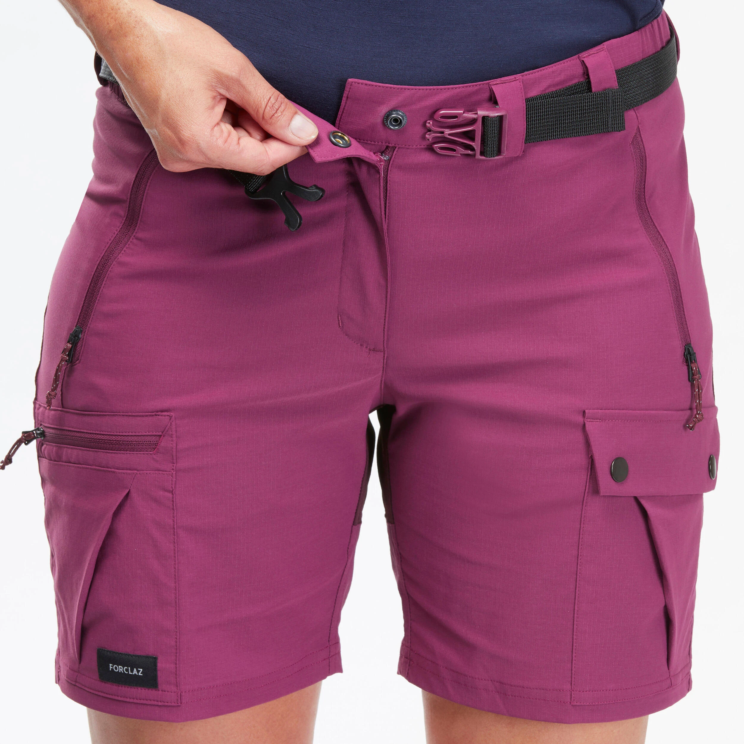 Forclaz Women's Hiking Shorts - MT 500 Purple - Image 5