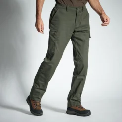 SOLOGNAC Resistant Cargo Trousers – Steppe 300 Green