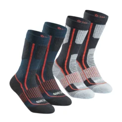 Quechua SH 520 Hiking Mid-Height Socks 2-Pack - Kids