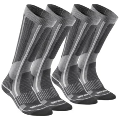 Quechua High Hiking Socks - SH 500 Grey