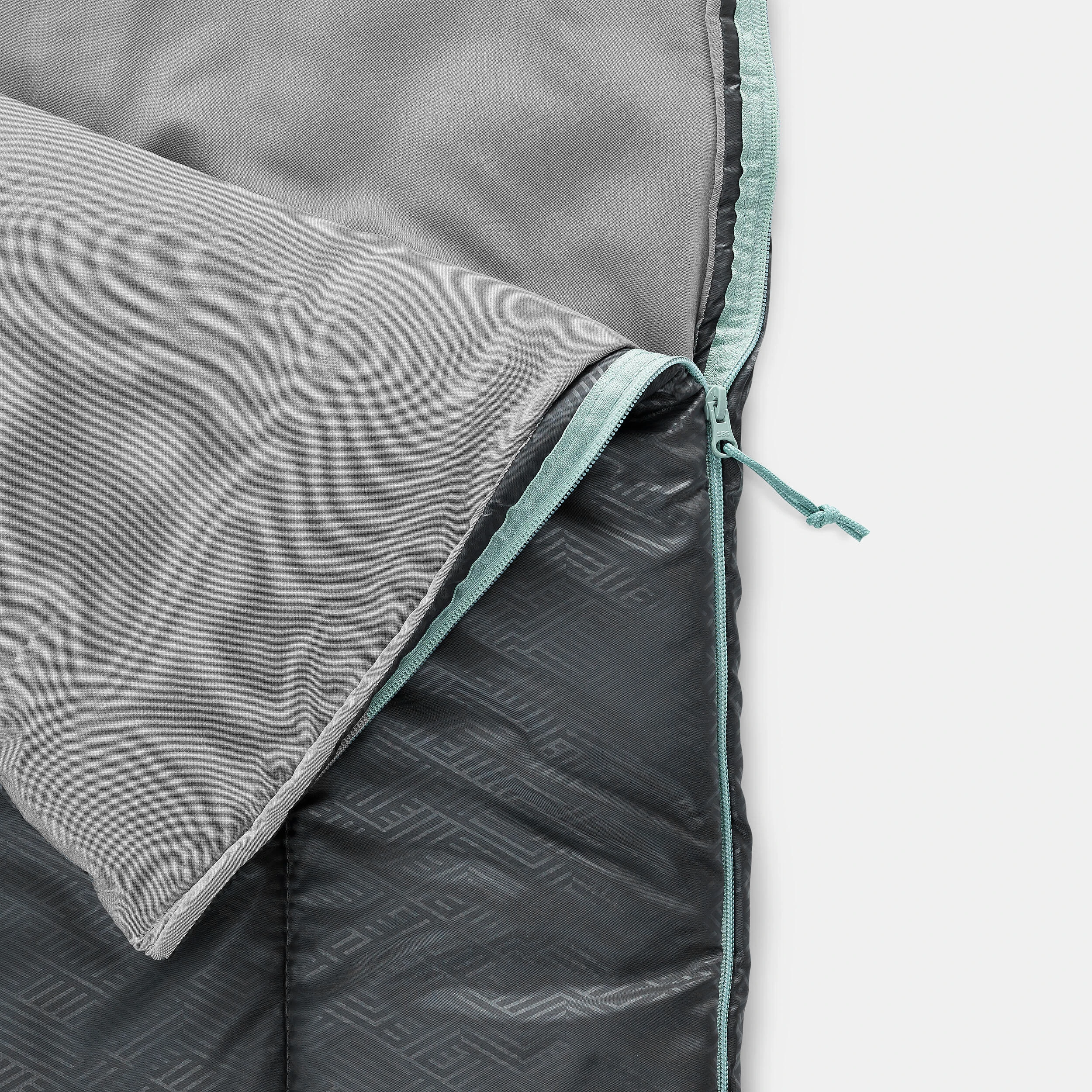 Quechua Sleeping Bag 8ºC To 15°C - Arpenaz 15° New Zip Grey - Image 6