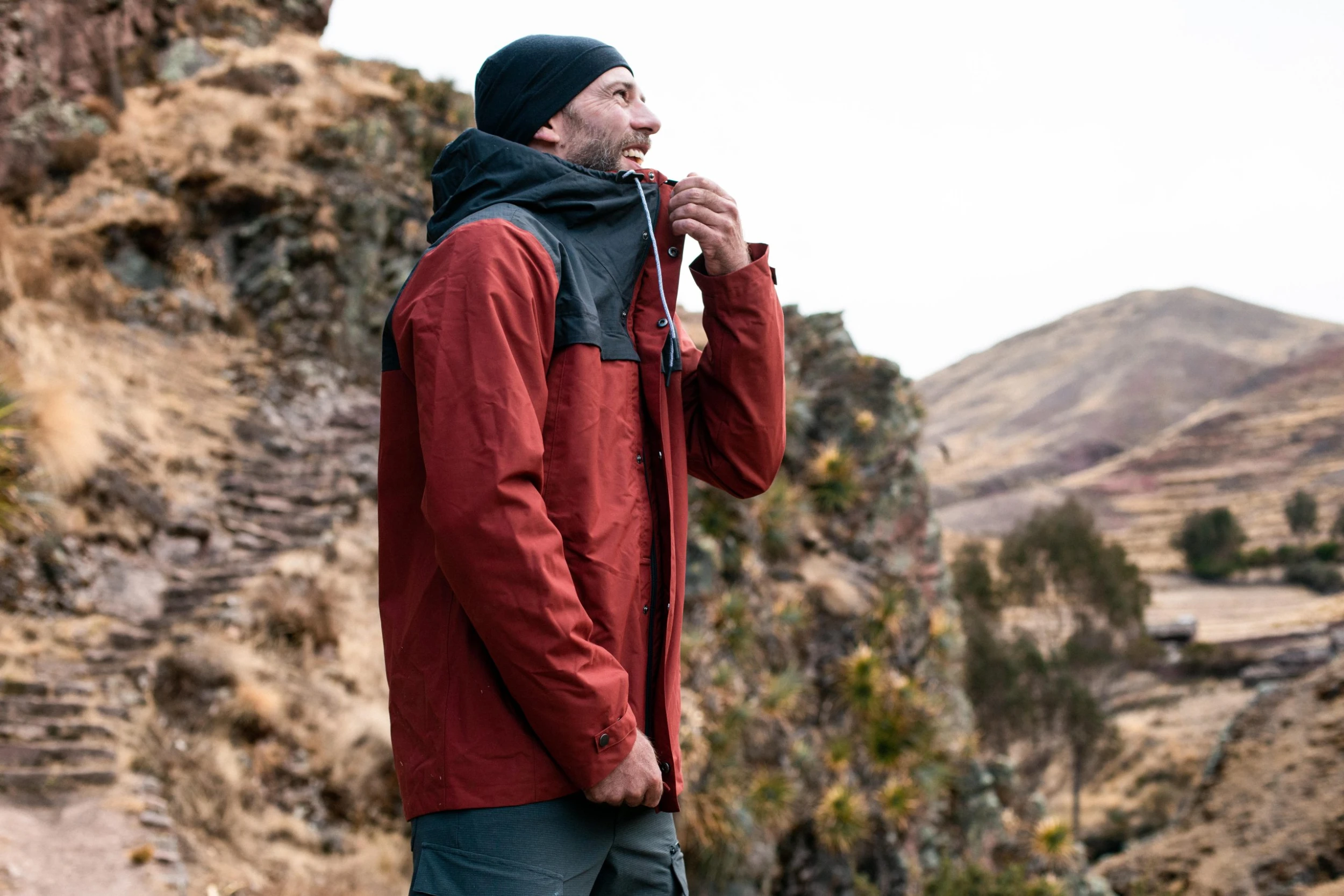 Forclaz Merino Wool Hat - Trek 500 Black - Image 7