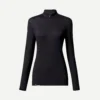 Forclaz Women's Hiking Long-Sleeved Merino T-Shirt – MT 500 Black