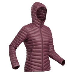 Forclaz Women’s Hiking Down Jacket - MT 100 Burgundy