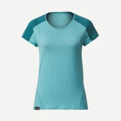 Forclaz Women’s Hiking Merino Wool T-Shirt - MT 500 Turquoise