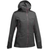 Quechua Women’s Hiking Waterproof Jacket - MH 900 Black