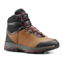 Forclaz Women’s Leather Hiking Boots – MT 100