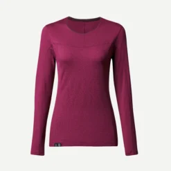 Forclaz Women’s Merino Hiking T- Shirt - MT 500 Red